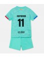 Barcelona Raphinha Belloli #11 Alternativní dres pro děti 2023-24 Krátký Rukáv (+ trenýrky)